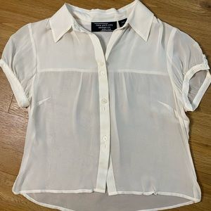 Cropped Sheer Blouse